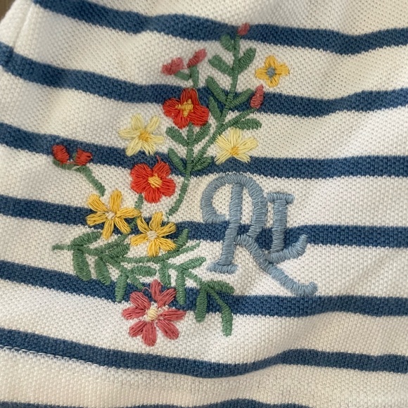 Ralph Lauren Striped Cotton Mesh Romper - Picture 4 of 7